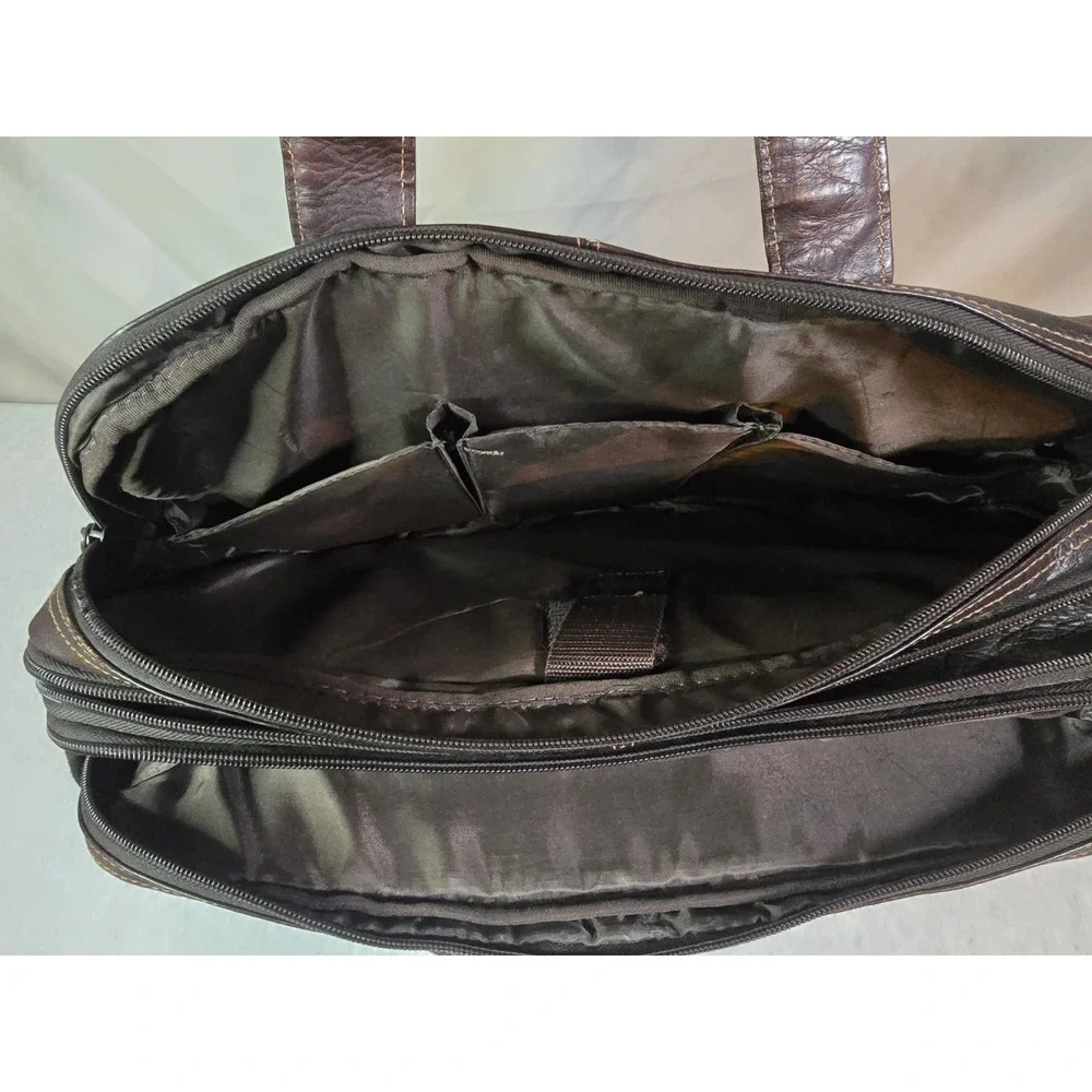 Kenneth Cole Reaction mens Genuine 100% Leather Laptop 16